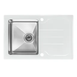 Мойка со стеклом ZorG GS 7850 white на скидке