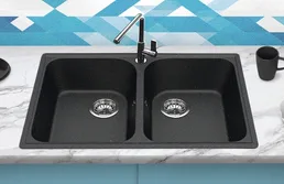 Мойка из искусственного камня BR-7322 (черный) на скидке