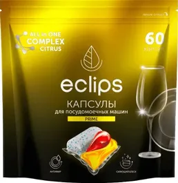 Средсвто для посудомоечных машин в капсулах Eclips «Prime Цитрус» 60 ш на скидке