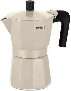 Кофеварка гейзерная KITFORT KT-7147-2 (бежевый) на скидке