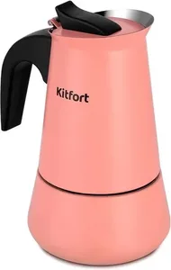 Кофеварка гейзерная KITFORT KT-7148-1 (темно-коралловый) на скидке