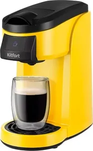 Кофеварка капсульная KITFORT KT-7121-3 (черно-желтый) на скидке