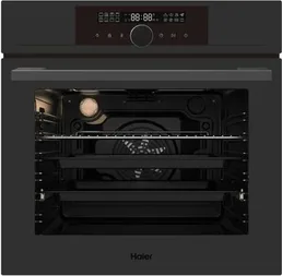Встраиваемый электрический духовой шкаф Haier HOX-FP5AGG Graphite на скидке