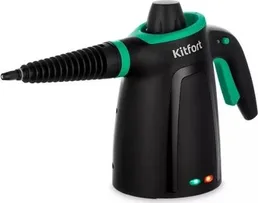 Пароочиститель Kitfort KT-9170-2 (черно-зеленый) на скидке