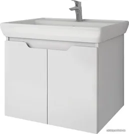 Тумба подвесная DREJA Q D 60 см, 99.1001, белый глянец на скидке
