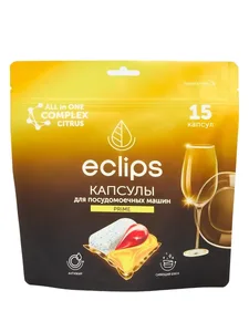 Средство для посудомоечных машин в капсулах ECLIPS "Prime" 15 шт. на скидке
