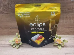 Средство для посудомоечных машин в капсулах ECLIPS "Prime Цитрус" 15 ш на скидке