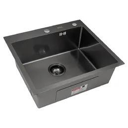 Мойка 550*500 BLACK PVD NANO DECOR на скидке