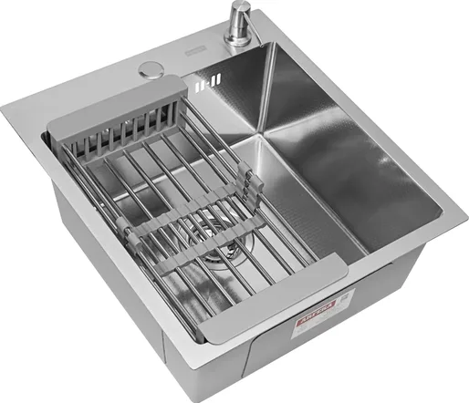 Комплект ARFEKA ECO AR мойка 450x500 с коландером и дозатором SAT