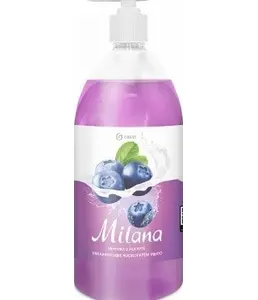 Мыло жидкое для рук GraSS «Milana» (черника в йогурте), 1л. 126301 на скидке