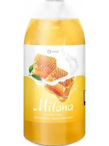 Мыло жидкое для рук GraSS «Milana» (молоко и мед), 1л. 126101
