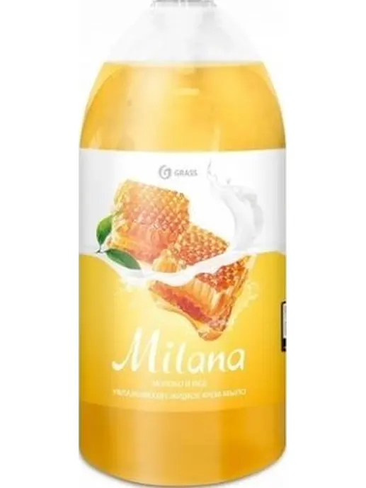 Мыло жидкое для рук GraSS «Milana» (молоко и мед), 1л. 126101