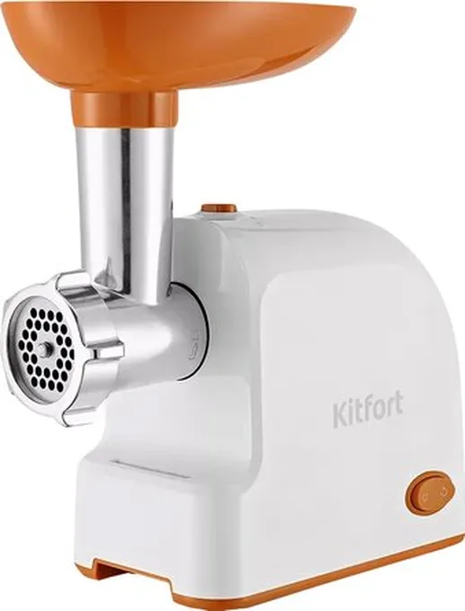 Мясорубка KITFORT KT-2113-1 (бело-оранжевая)