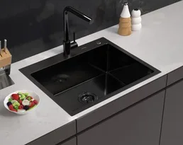 Мойка ARFEKA ECO AR 680*450 BLACK PVD NANO на скидке