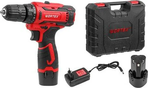 Аккум. дрель-шуруповерт WORTEX BD 1220 Li в чем. 12 В, 30 Н*м, 2х1.5 А