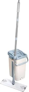 Швабра с отжимным ведром Scratch mop, бежевая, PERFECTO LINEA на скидке