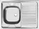 Мойка накладная STD 800.600-4COR «Юкинокс»