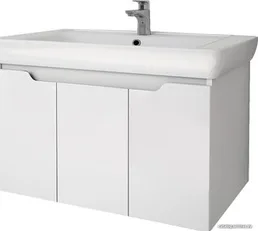 Тумба подвесная DREJA Q (D) 80 см, 90.1003, белый глянец на скидке