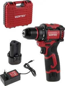 Дрель-шуруповерт Wortex BD 1213-1 Dli 2329019 (с 2-мя АКБ, кейс)