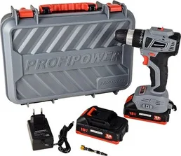 Дрель-шуруповерт Profipower MKBL-18BT (с 2-мя АКБ, кейс, набор оснастк