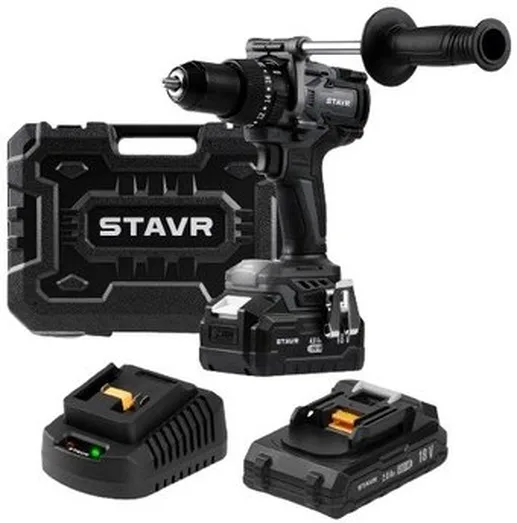 Дрель-шуруповерт Stavr SHD 18BLHD-2K