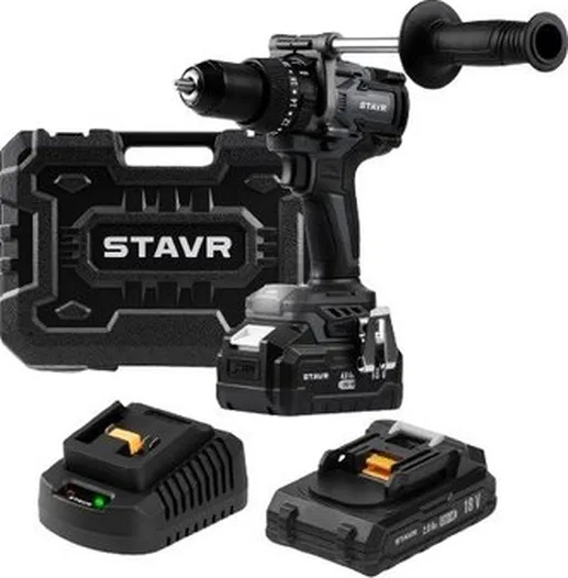 Дрель-шуруповерт Stavr SHD 18BLHD-2K