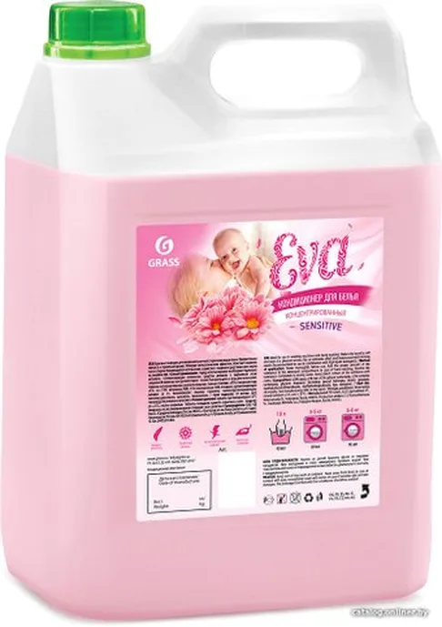 Кондиционер для белья GraSS «EVA» sensitive концентрированный 5кг