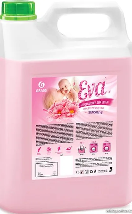 Кондиционер для белья GraSS «EVA» sensitive концентрированный 5кг