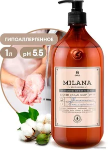 Мыло жидкое для рук GraSS «Milana» (гуава), 1л. на скидке