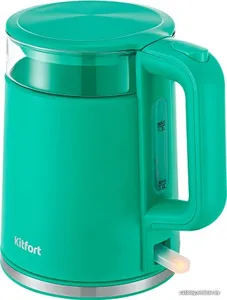Чайник KITFORT KT-6124-3 бирюзовый на скидке