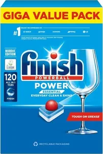 Таблетки для посудомоечных машин FINISH А80 POWER ESSENTIAL LEMON на скидке