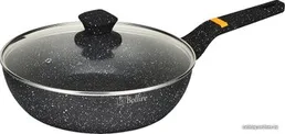 Глубокая сковорода с крышкой Bollire BR-1410, 28см, антипригарная на скидке