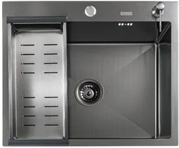 Мойка кухонная Avina Futur FK 4848 B Eco Embossing (черный нано) на скидке