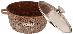 Кастрюля с гранитным покрытием 7,0л KL-4018-28 (1x4) на скидке