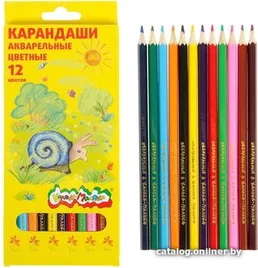 Набор цветн.каранд Каляка-Маляка 12 цв.дерев.трехгр.корп. на скидке
