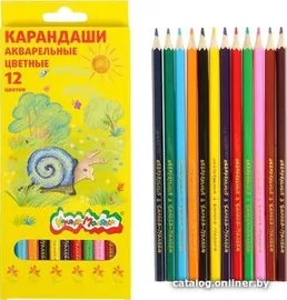Набор цветн.каранд Каляка-Маляка 12 цв. дерев. шестигран. корп. на скидке