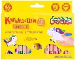 Набор акварел. каранд. Каляка-Маляка 12 цв. на скидке