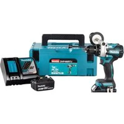 Ударная дрель-шуруповерт Makita DHP486RTJ (с 2-мя АКБ 5 Ач, кейс)