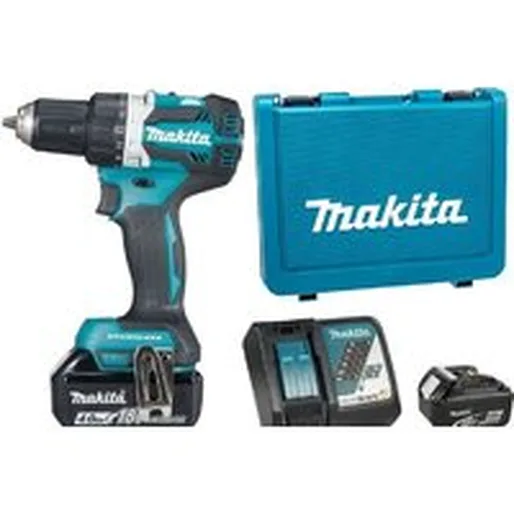 Дрель-шуруповерт Makita DDF484RME (с 2-мя АКБ, кейс)