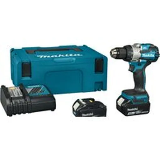 Дрель-шуруповерт Makita DDF489RTJ (с 2-мя АКБ, кейс)