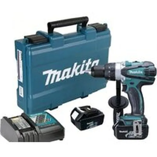 Дрель-шуруповерт Makita DDF458RFE (с 2-мя АКБ, кейс)