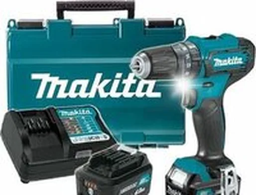 Ударная дрель-шуруповерт Makita HP333DWME (с 2-мя АКБ, кейс)