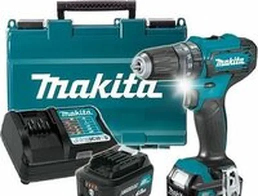 Ударная дрель-шуруповерт Makita HP333DWME (с 2-мя АКБ, кейс)