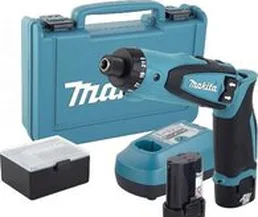 Электроотвертка Makita DF012DSE (с 2-мя АКБ, кейс) на скидке