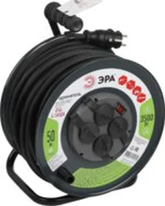 Удлинитель на катушке ЭРА RMx-4es-3x2.5-50m-IP44(KG) Б0052919 на скидке