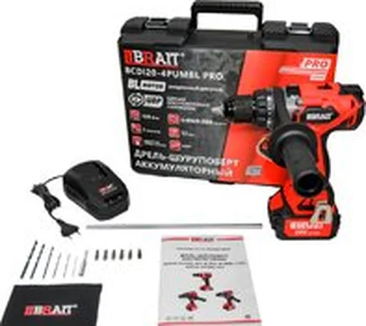 Дрель-шуруповерт Brait BCDI20-4PUMBL PRO (с 1-м АКБ, кейс)
