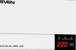 Стабилизатор напряжения SVEN AVR SLIM-500 LCD на скидке