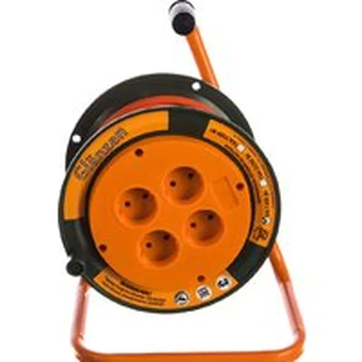 Удлинитель на катушке Glanzen EB-30-002 (30 м, оранжевый)