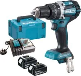 Ударная дрель-шуруповерт Makita DHP484RTJ (с 2-мя АКБ, кейс)
