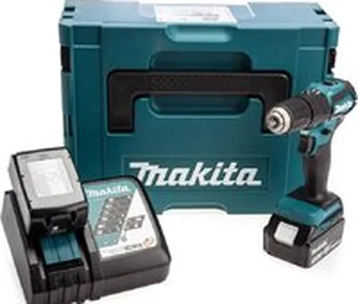Ударная дрель-шуруповерт Makita DHP483RTJ (с 2-мя АКБ, кейс)